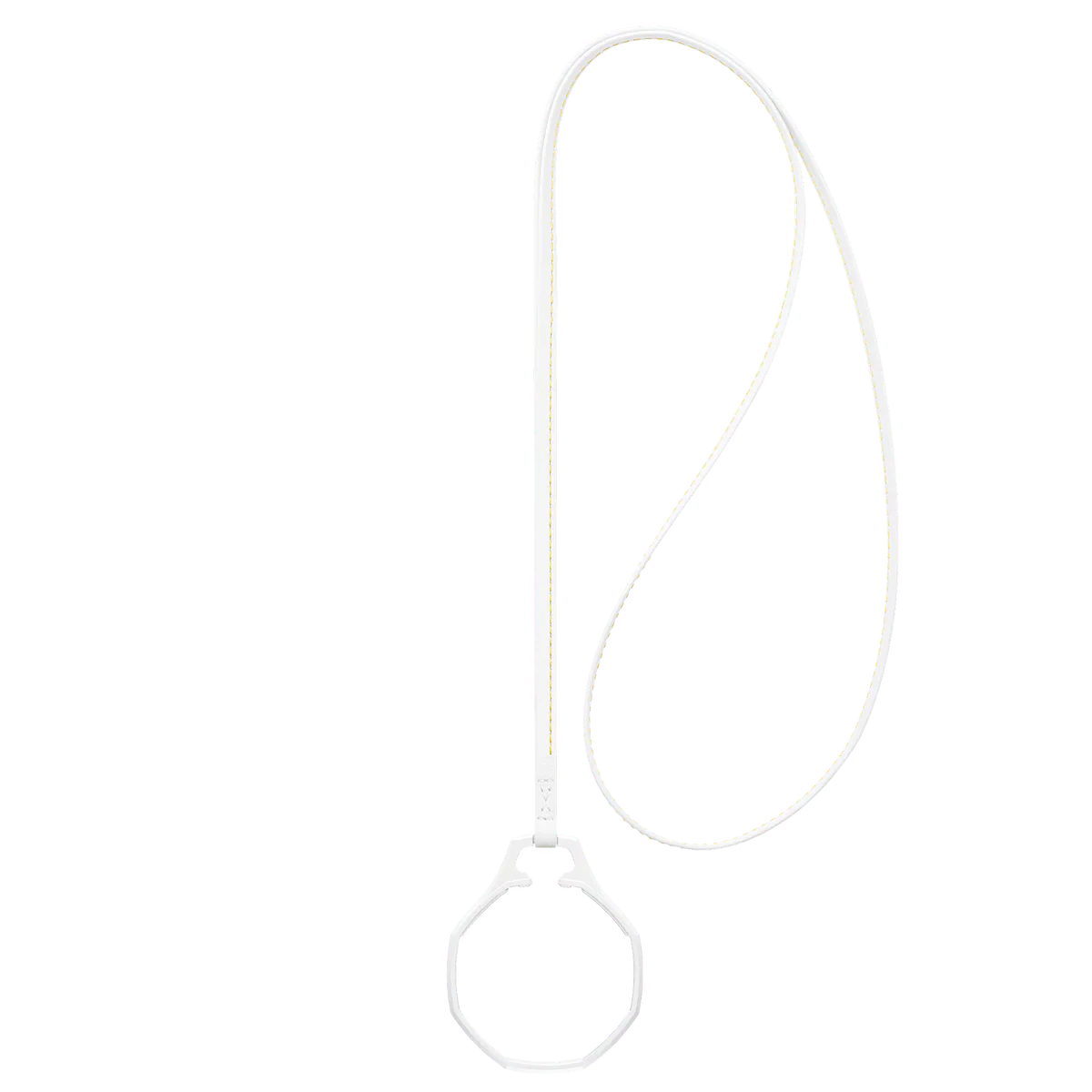 ROYAL POP - LEATHER LANYARD HUIT BLANC